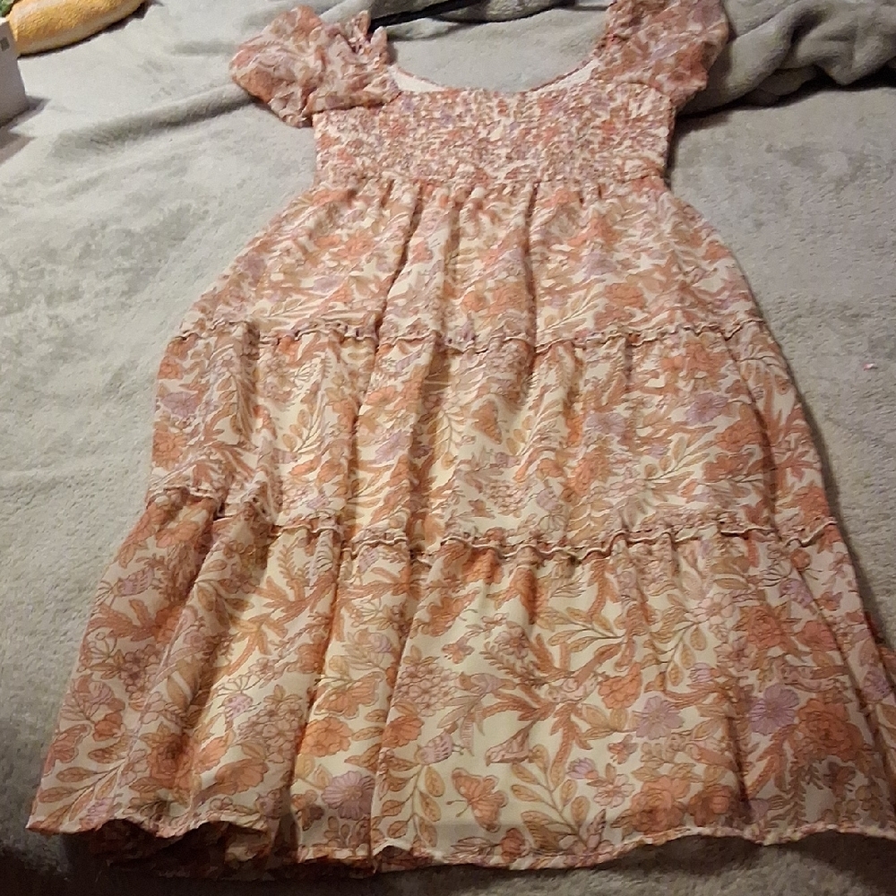 Floral Puff Sleeve Dress